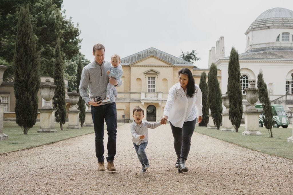 image of family in the park taken by west london family photographer