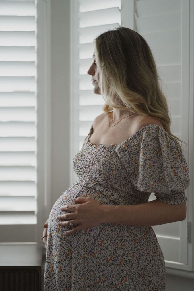 Image of pregnant woman taken by chelsea maternity photographer